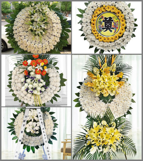 湖北黄冈市黄梅县大河镇雷咀村花圈速递